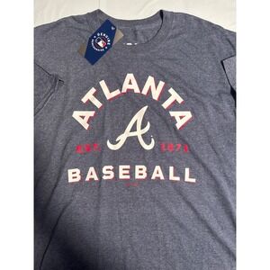 NWT Atlanta Braves Baseball T-Shirt Mens Large MLB Genuine Merchandise Tee